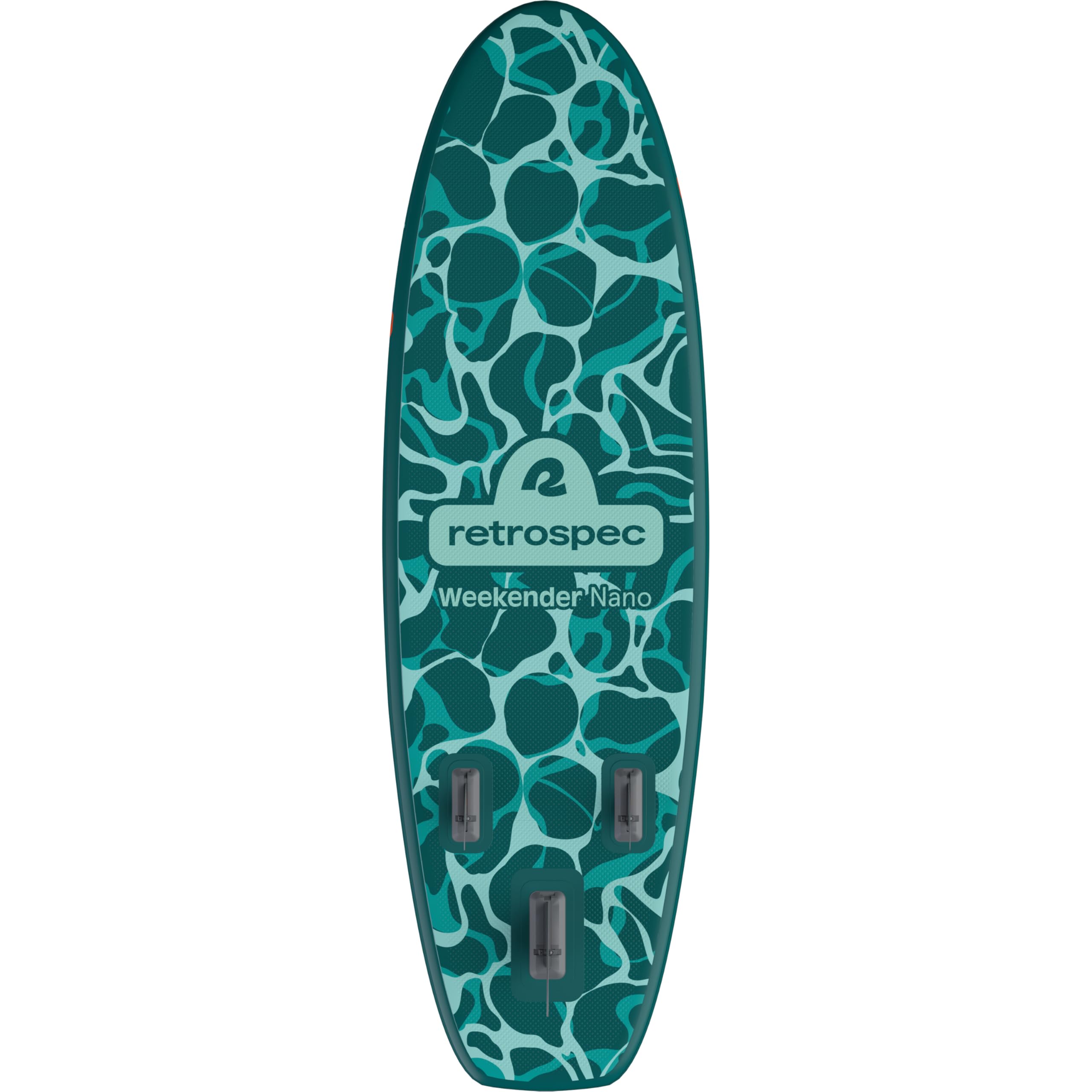 Retrospec Weekender-Nano Kinder-Paddelboard aufblasbar, Jugend-SUP mit verstellbarem Paddel, Pumpe und Rucksack, stabiles Design, Eva-Deck, 71,1 cm breit