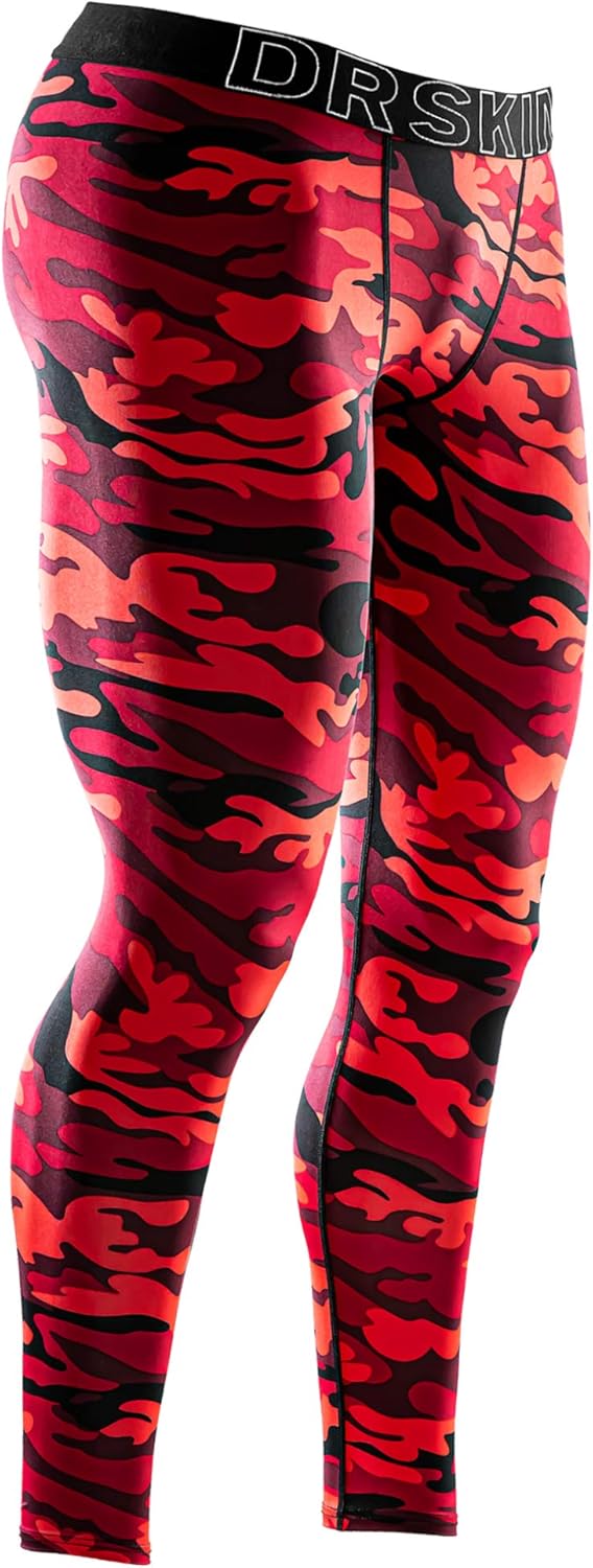 DRSKIN Men’s Compression Pants Tights Leggings Sports Baselayer Running Workout Active Athletic Gym Performance