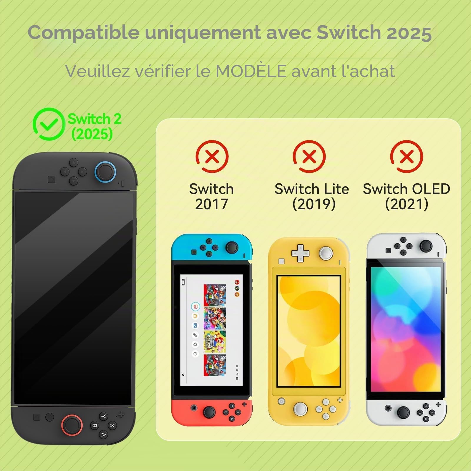 GeekShare Protective Case Compatible with Switch 2, Hard PC Slim Dockable Shell Cover Designed for Switch 2025 Game Console and Joy Con Controllers - The HEI Serie
