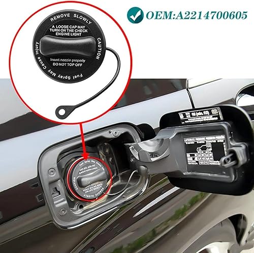 Miniatura 3 de Tapa de llenado de gas del tanque de combustible A2214700605 para Mercedes-Benz E430 E320 SLK320 ML350