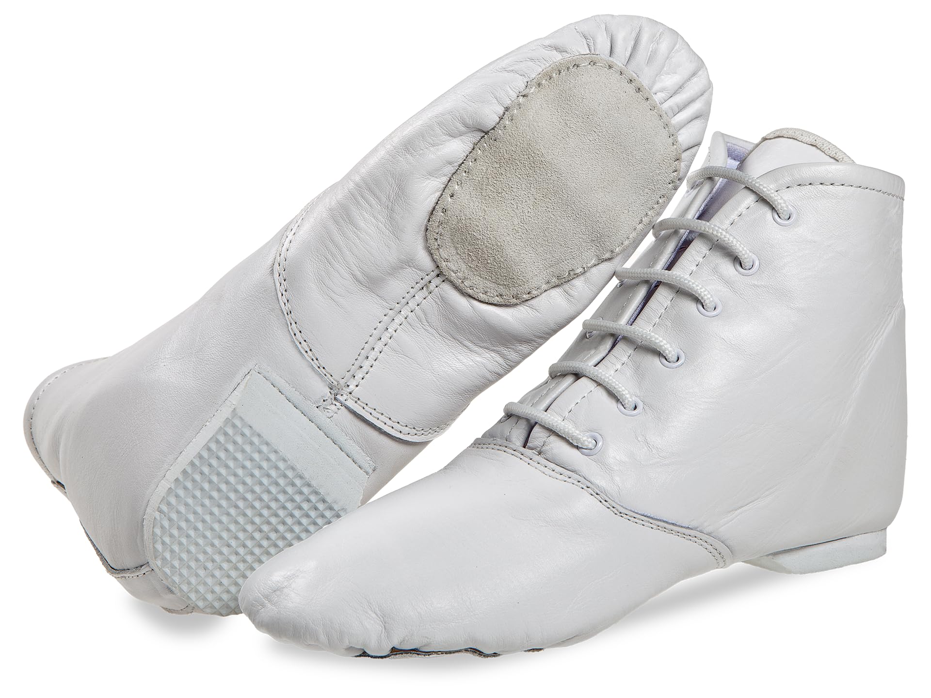 Diamant Gardestiefel 6-Loch aus Leder mit geteilter Ledersohle und 10mm Absatz - Turniertauglicher Garde-, Show- & Jazztanzstiefel