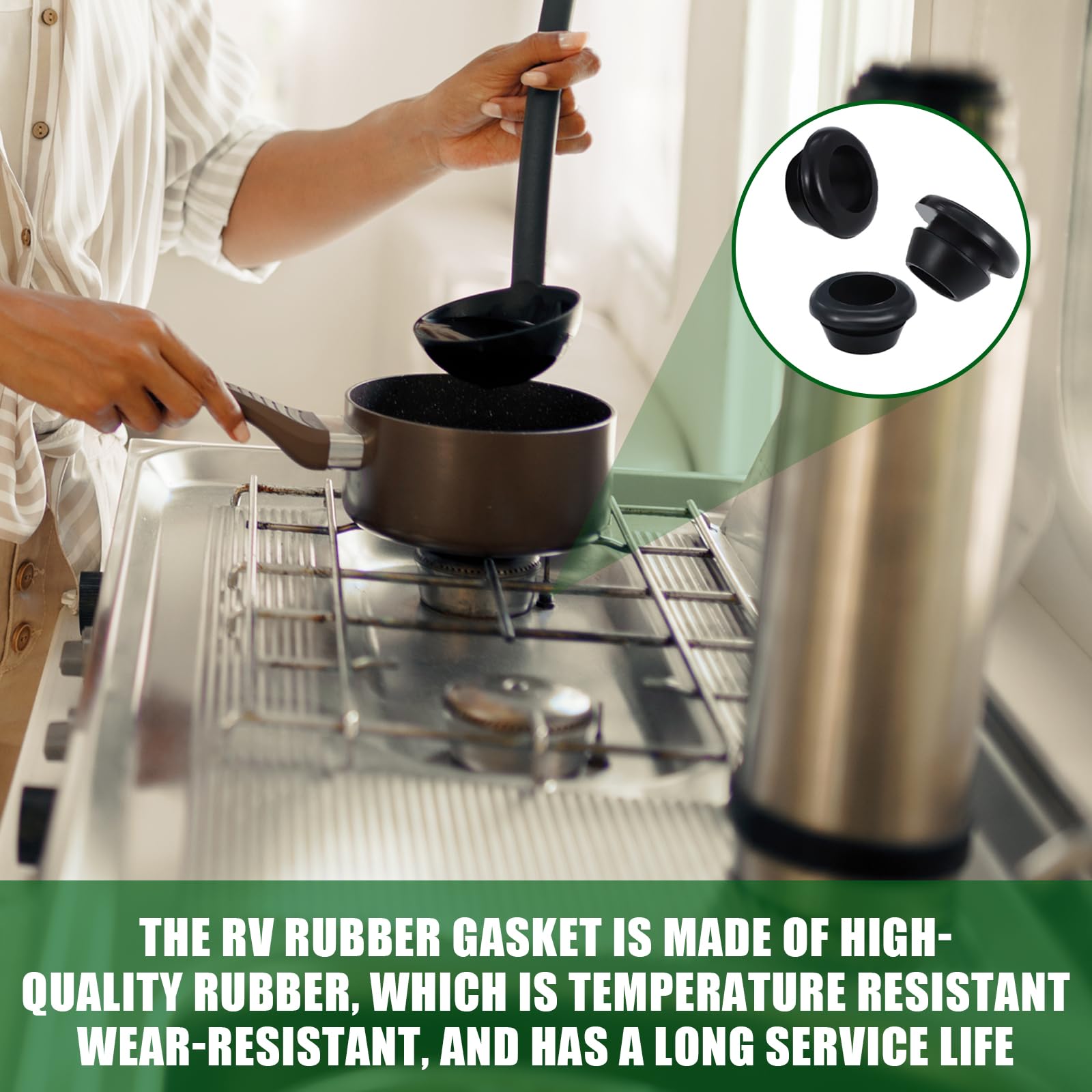 Piedini In Gomma Per Fornello Camper - 48 Pezzi, Antiscivolo, Compatibile Dometic - Foto 10