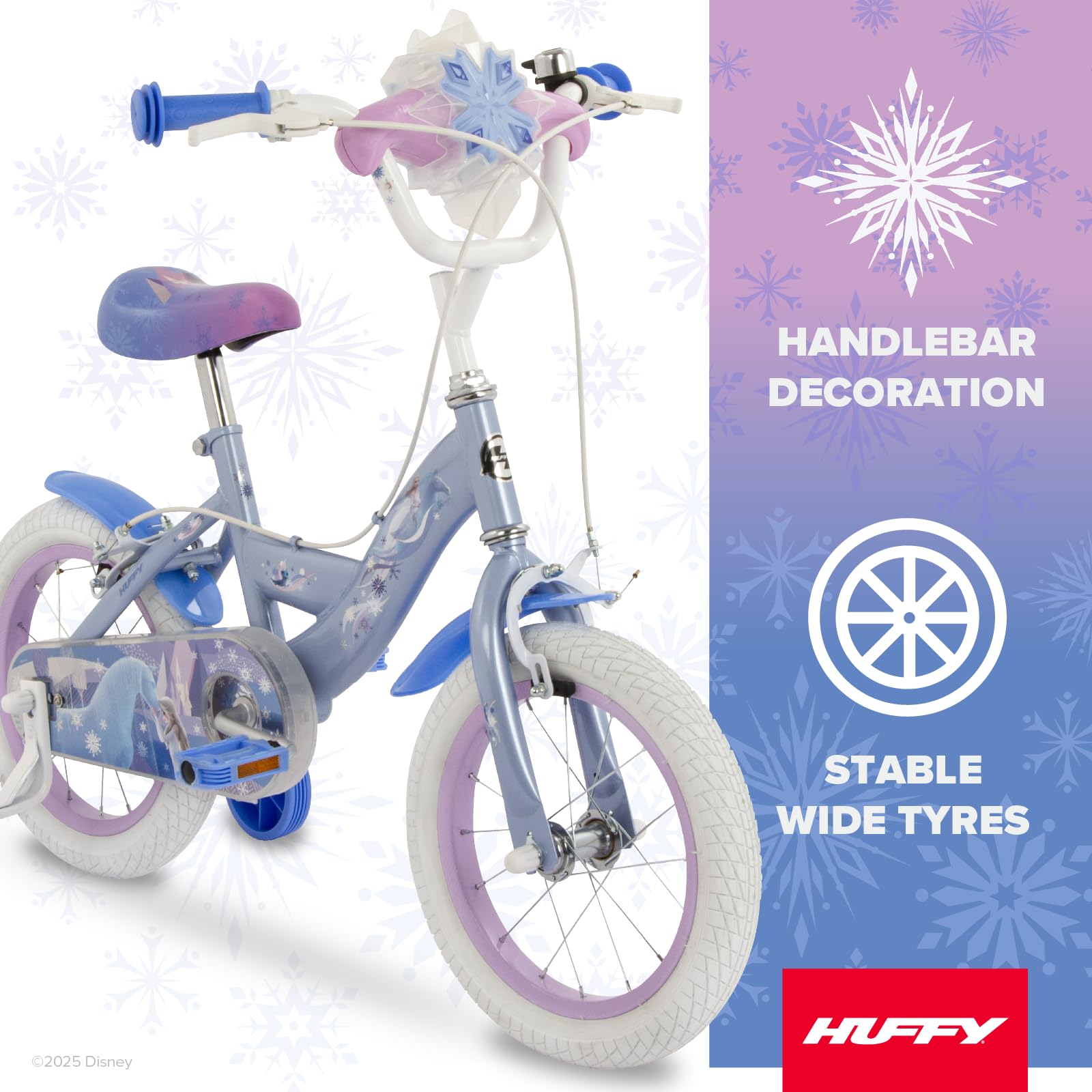 Huffy Disney La Regina di Ghiaccio Frozen 14" Bicicletta Bambini 4-6 Anni - Blu, M