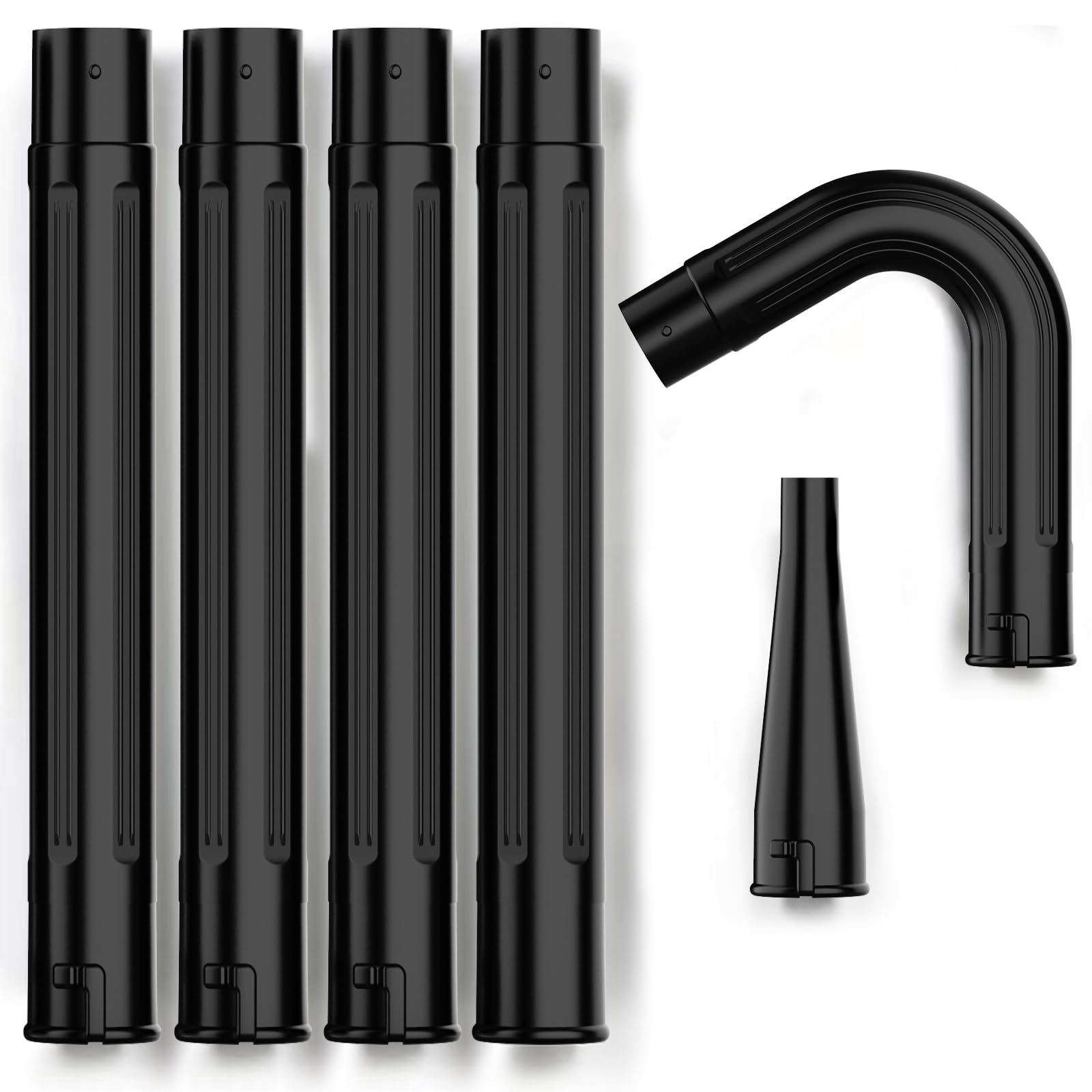 Sealegend Gutter Cleaning Tools for 2-1/2 in. Wet/Dry Vacuum Cleaner, Shop Vac Hose Attachments for Cleaning or Blowing Debris from Gutters Up to 5.6FT, Upgrade Lockout Design Shop Vac Accessories
