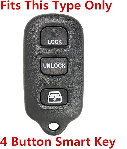 Miniatura 2 de Rpkey Funda de silicona para llavero de entrada sin llave, repuesto para Toyota 4Runner 1999-2009 Toyota 4Runner 2001-2008 Toyota Sequoia HYQ12BBX