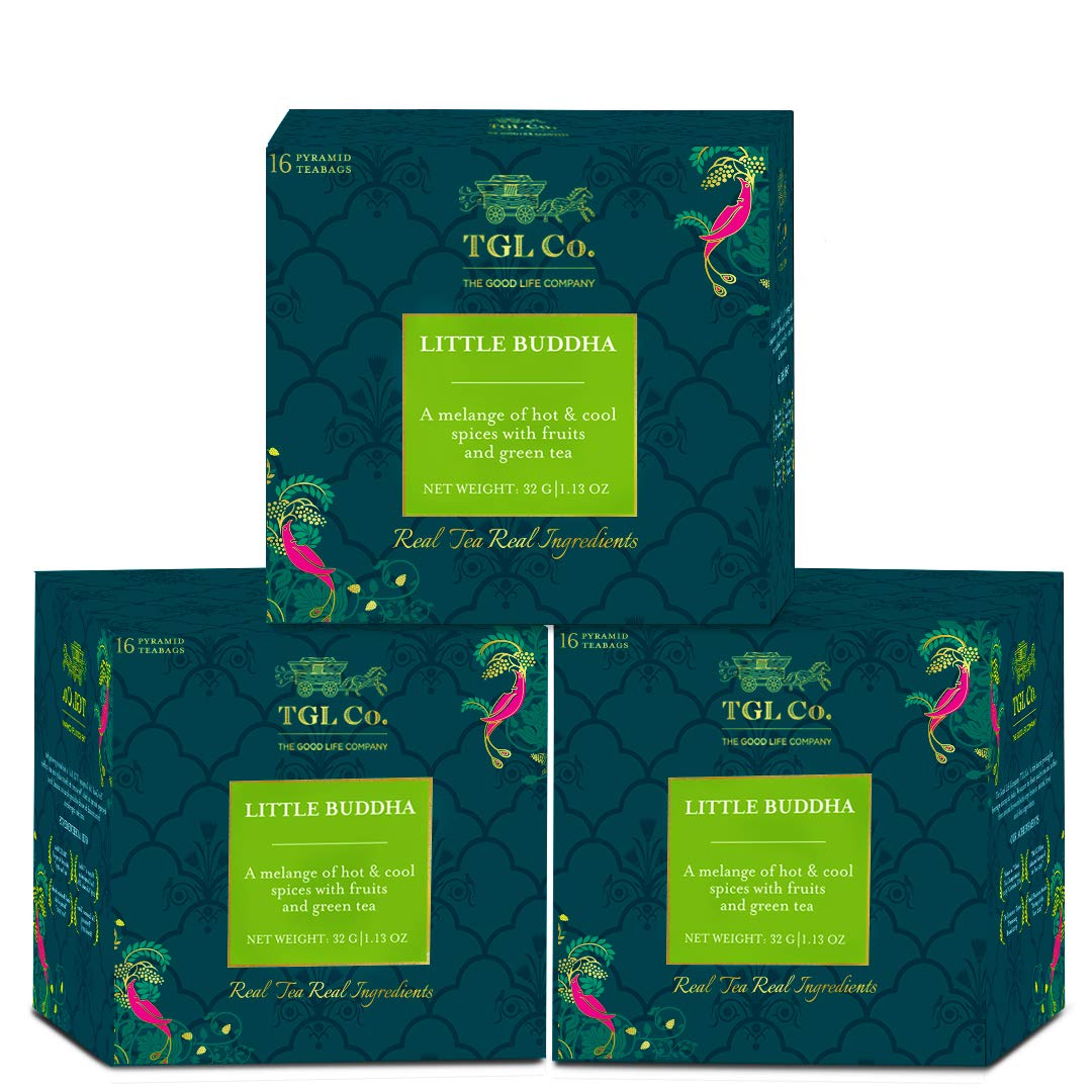 TGL Little Buddha Green Tea, 48 Tea Bags with Green Sencha Tea, Pineapple, Papaya, Sandalwood, Red Peppercorns, Roman Chamomile (B08NJLGWVL) Amazon Price History, Amazon Price Tracker