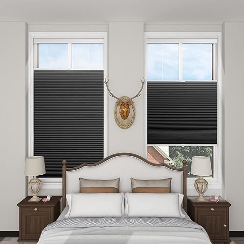 Blinhdome Persianas opacas de arriba abajo, persianas celulares inalámbricas para ventanas para oscurecer la habitación, diámetro de panales de 1.5 Blinhdome Persianas opacas de arriba abajo, persianas celulares inalámbricas para ventanas para oscurecer la habitación, diámetro de panales de 1.5