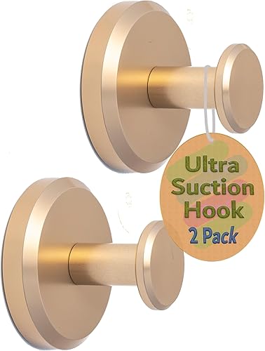 Miniatura 1 de Kitston Los ganchos de ventosa son soluciones impermeables para la ducha, baños y cocinas para colgar esponjas de malla, toallas, batas y más, color