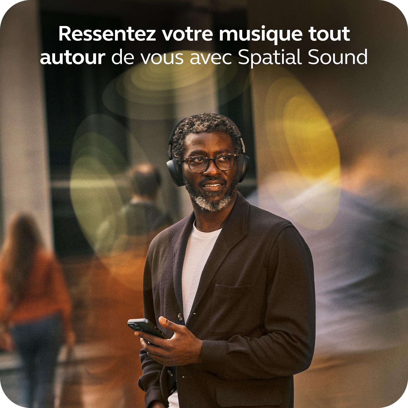 Jabra Evolve3 75 Casque on-Ear Bluetooth sans Fil avec Micro et Station de Charge pour Travail, USB-C, IA Appel Vocal, ANC Avancée, 22h, MS Teams Certifié, Noir