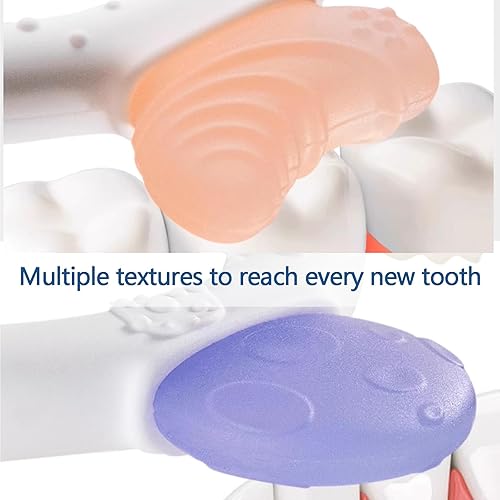 Miniatura 6 de Anillo de dentición para bebés, mordedores de silicona congelados para bebés de 0 a 6 a 12 meses, goma de dentición sensorial, juguetes para
