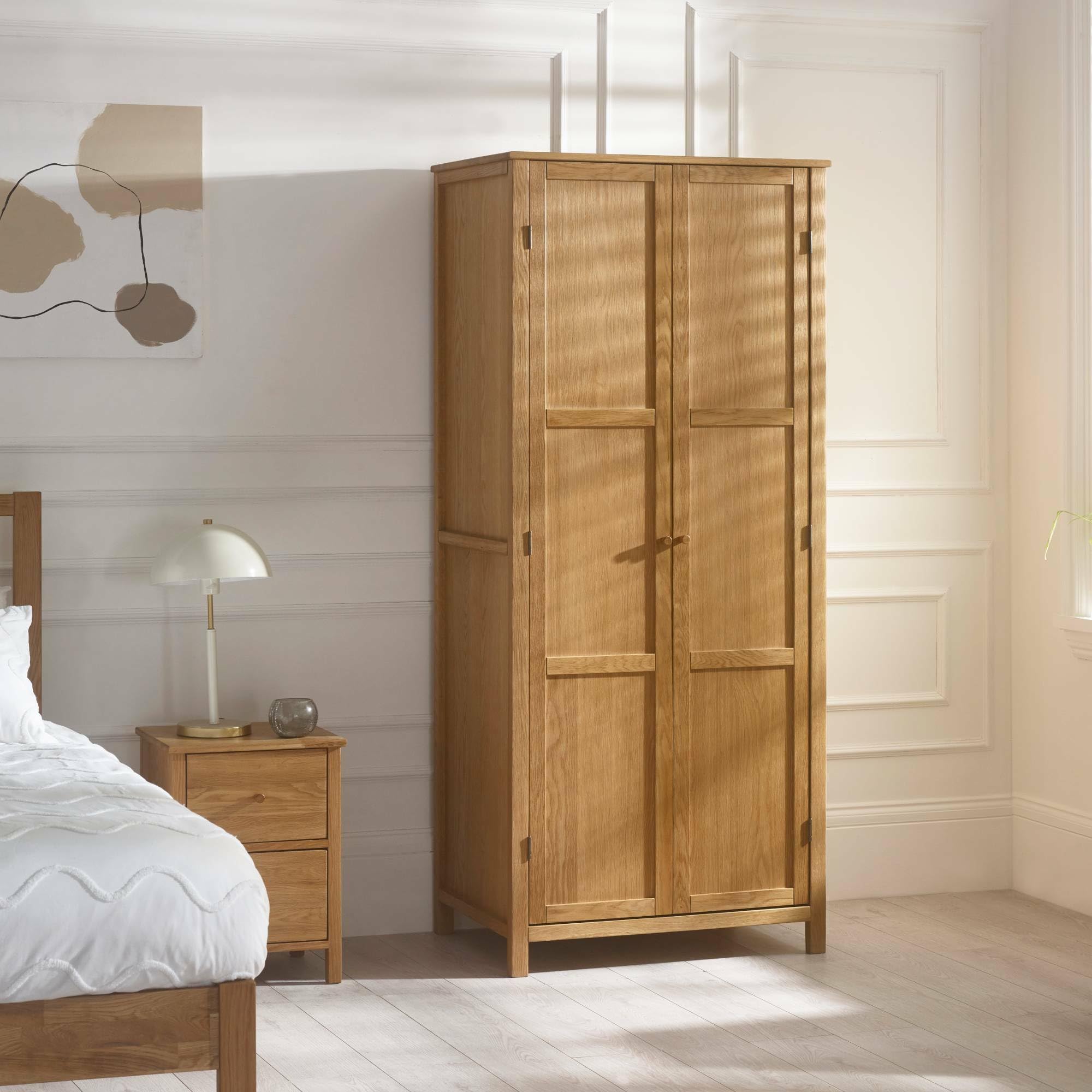 Julian Bowen Oak Coxmoor Wardrobe