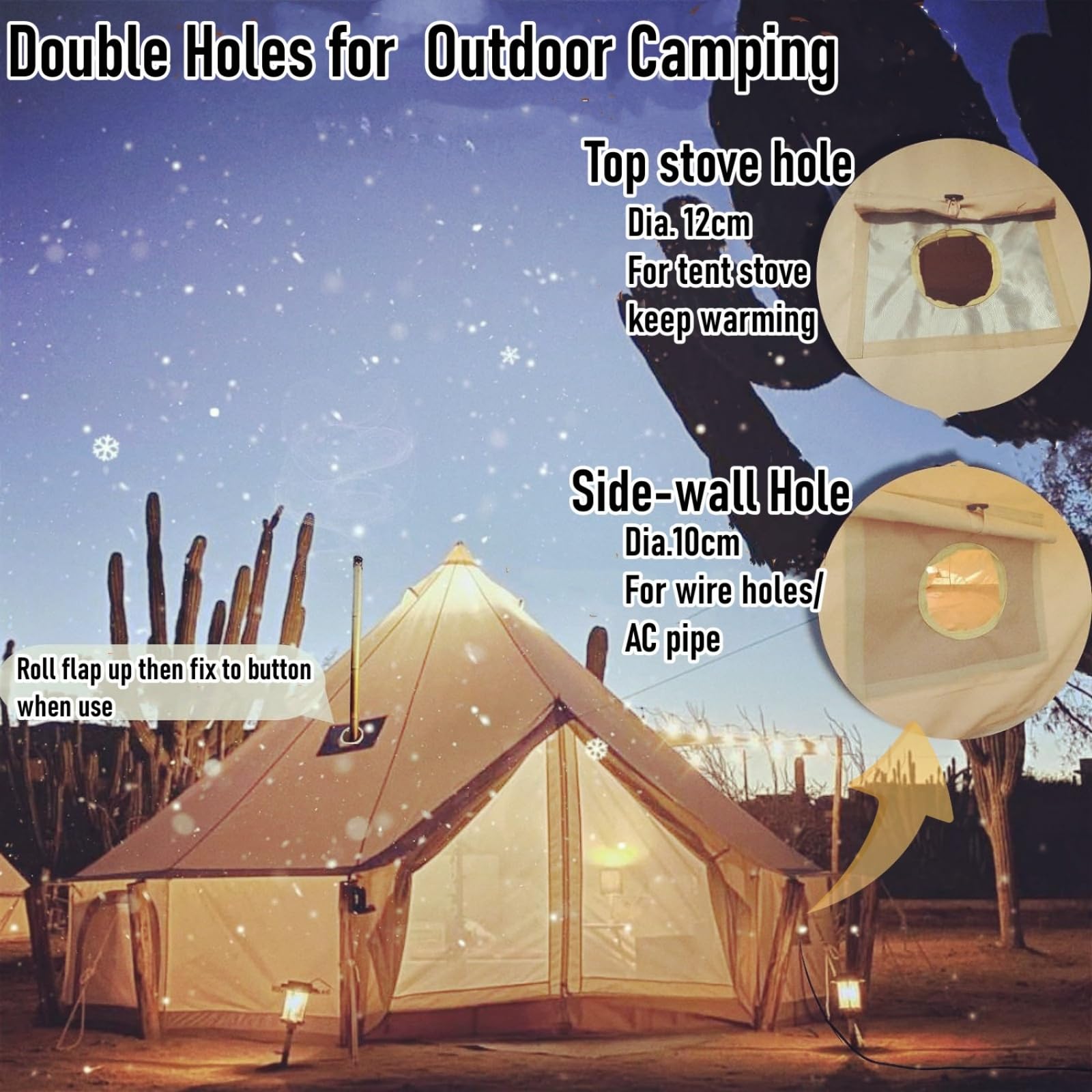 Latourreg Outdoor wodoszczelny namiot 4 m, 5 m, glamping Bell Deluxe Jurt, namiot na kemping