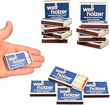 jameitop® Streichhölzer 16 Schachteln WELTHÖLZER Zündholzschachtel Zündhölzer 600 Stück Sicherheitszündhölzer, 41mm