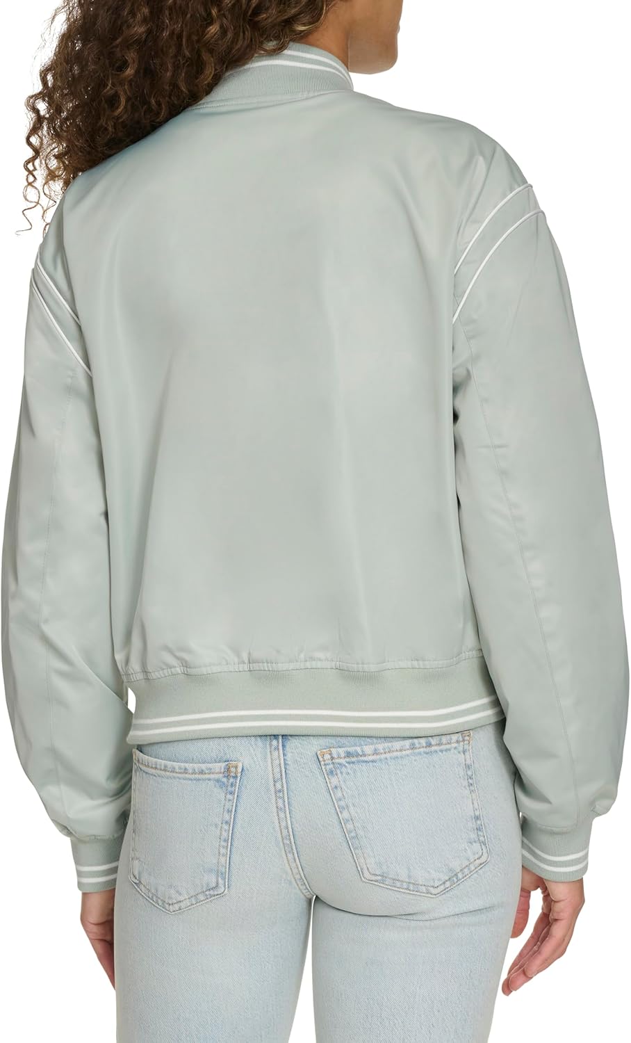 Champion womens Cropped Varsity Bomber Jacket - Image 4