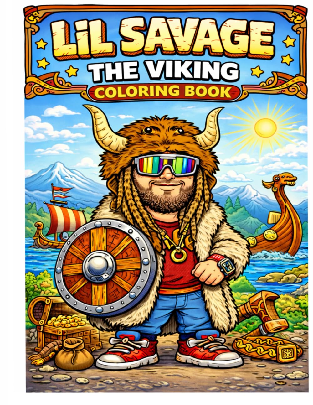 Lil Savage The Viking: The coloring book