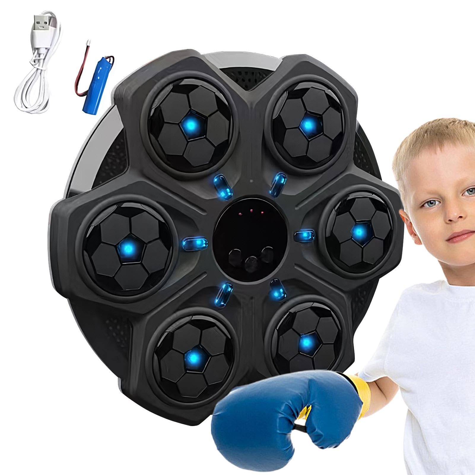 Macchina Per Allenamento Del Boxe A Parete - Boxe Musicale, Parete Di Gioco Di Boxe | Macchina Di Allenamento Musicale Interattiva, Tappetino Da Boxe A Parete Attrezzature Per L'Allenamento Per