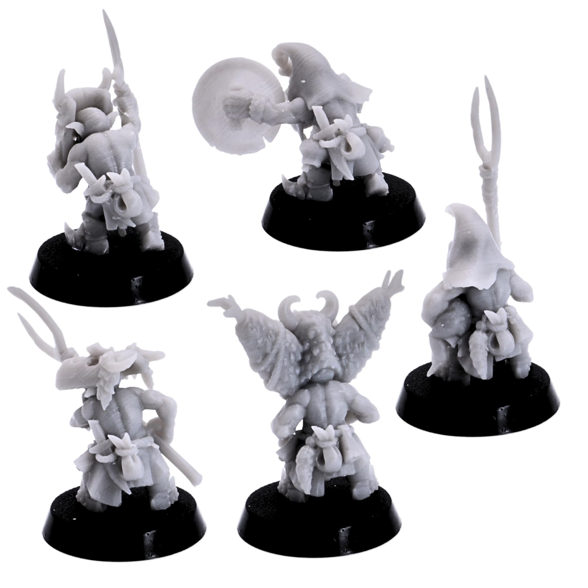 Forged Terrain Fantasy Swamp Frog Herders Set 32mm Scale Miniatures for Tabletop Gaming Cavalry Unit Monster Pack Figures - Image 4