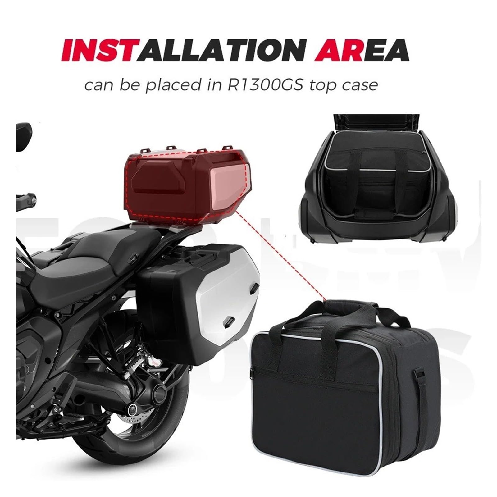 Moto Selle Bagagli Per BMW R1300GS LC R1300 GS R 1300 GS R 1300GS Adventure ADV R1300 2024 Vario Borse Interne Borsa Bauletto Valigie Bagagli Coppia Borse Laterali(3pcs Bags)