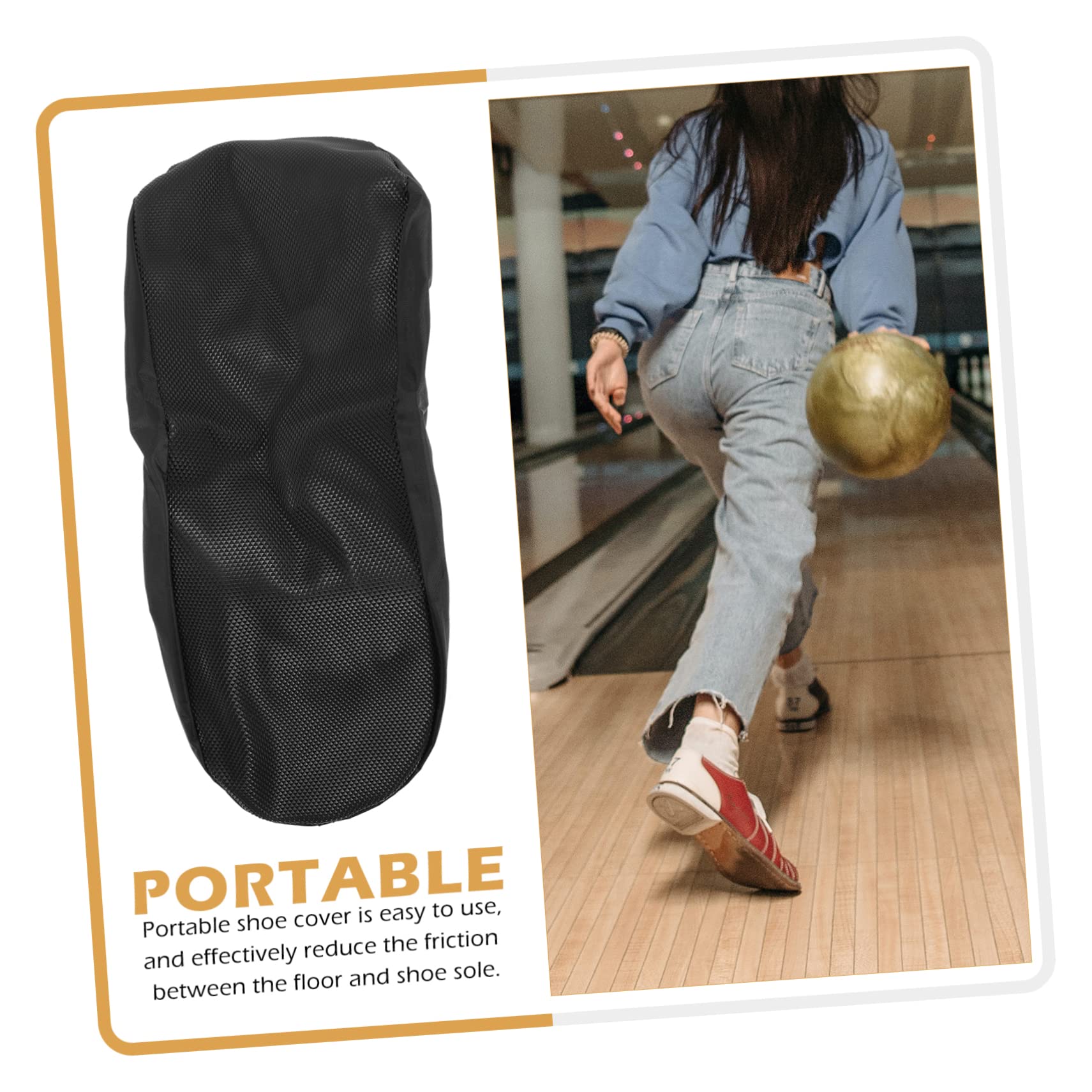 Toddmomy Outdoor Sneaker Covers for Bowling Non-Slip Light Flexible Household Sports Use