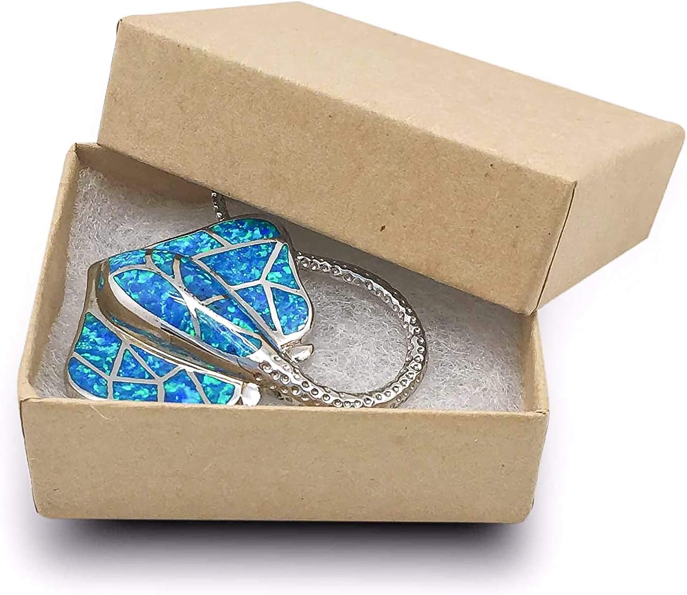 TheDisplayGuys 25Pack 10 Cotton Filled Cardboard Paper Jewelry Box Gift Case