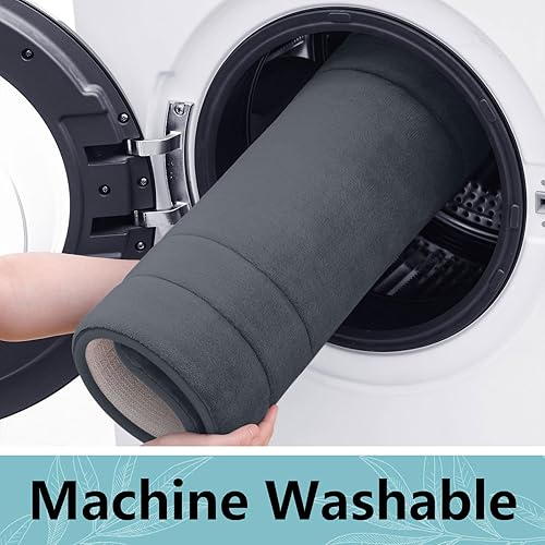 Miniatura 6 de Arotive Tapete de baño de espuma viscoelástica de 30 x 20 pulgadas, ultra suave y absorbente, lavable a máquina, cómodo tapete de baño para suelo