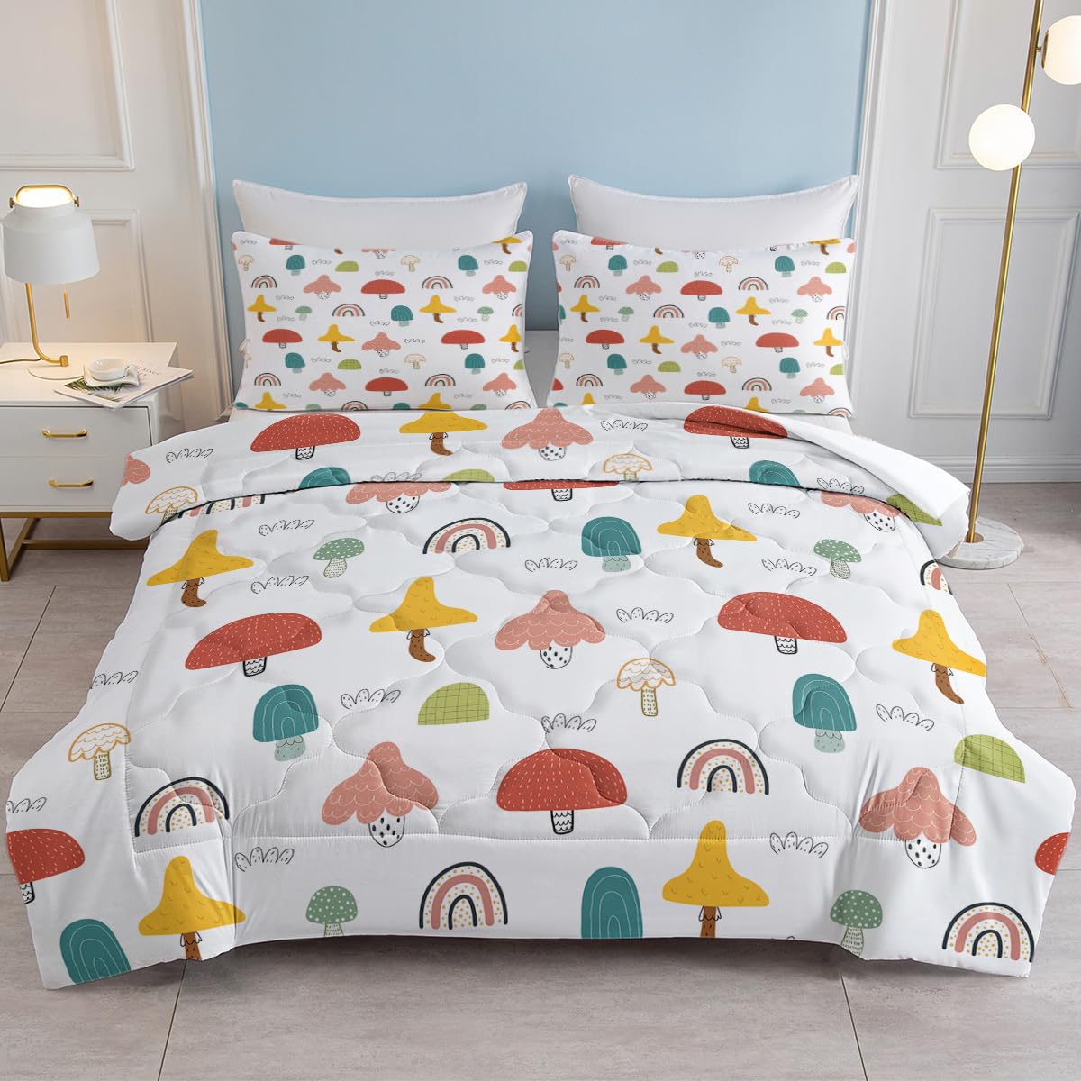 Forest Comforter Set - Queen Size Green Bedding -9