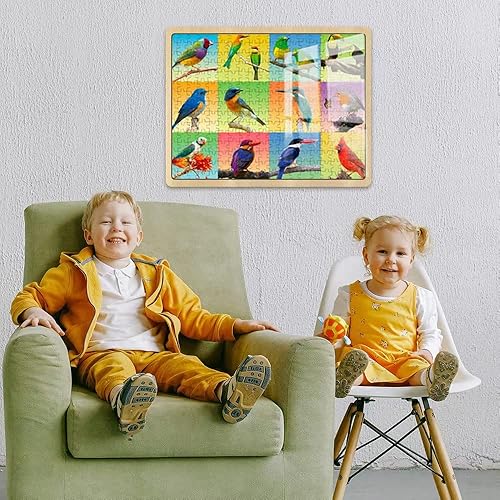 Miniatura 2 de Rompecabezas de 300 piezas para adultos, adolescentes y niños, idea de regalo feliz para la familia, pájaros de animales