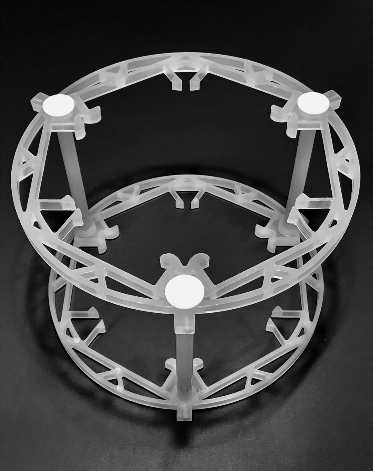 TIP-UP Tower | Securely Holds Six 3" Wide Tip-Ups for Transport and Storage | Center of Bucket Remains Open | Handle Remains Funtional