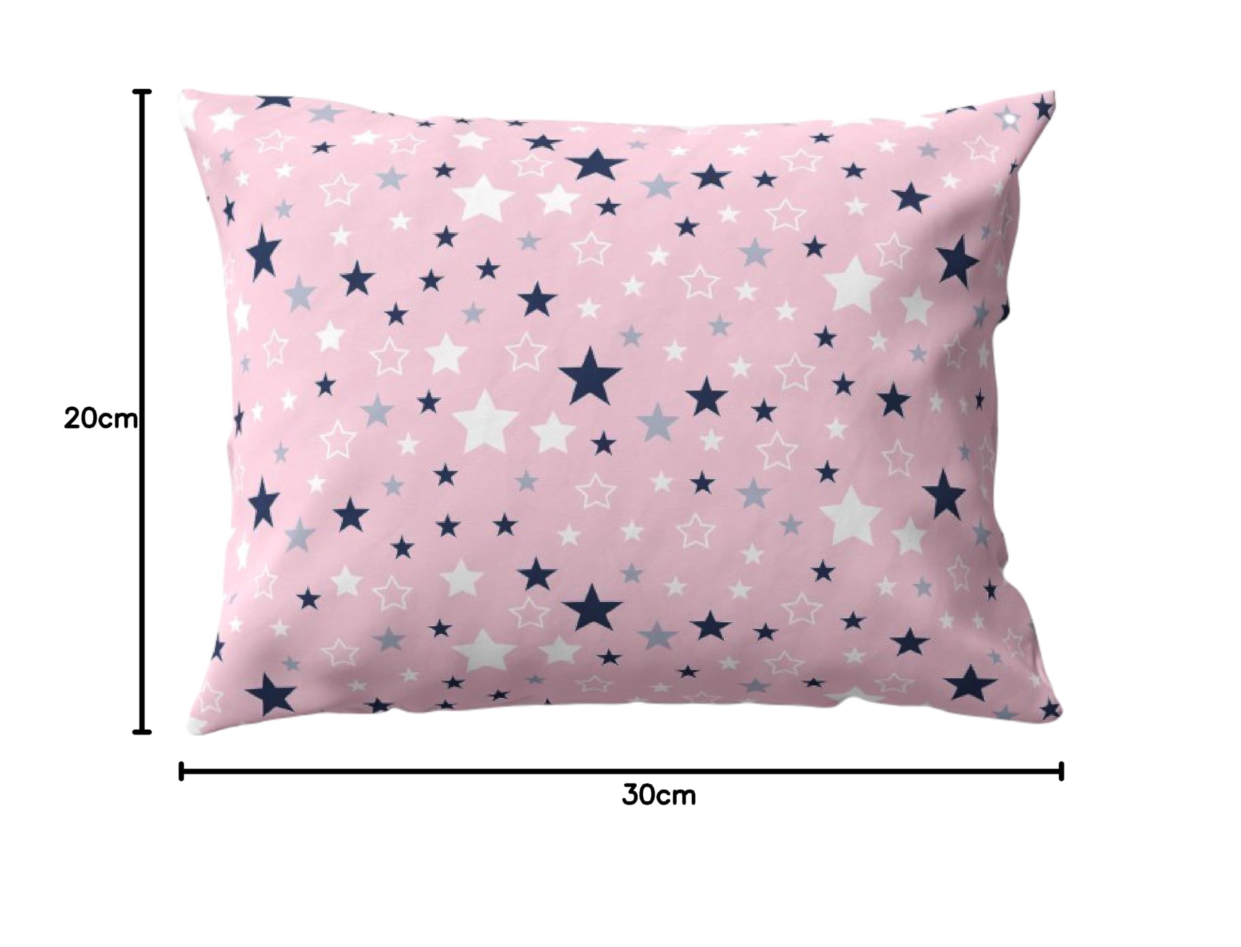 PinkZebra Fodera per cuscino 20x30 cm cotone bambini Öko-tex Standard 100 con cerniera