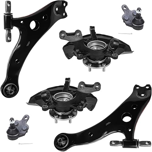 Miniatura 35 de Detroit Axle - Kit de suspensión delantera RWD para Chrysler 300 Dodge Charger Challenger Magnum 2 brazos de control superior con rótulas 2 rótulas