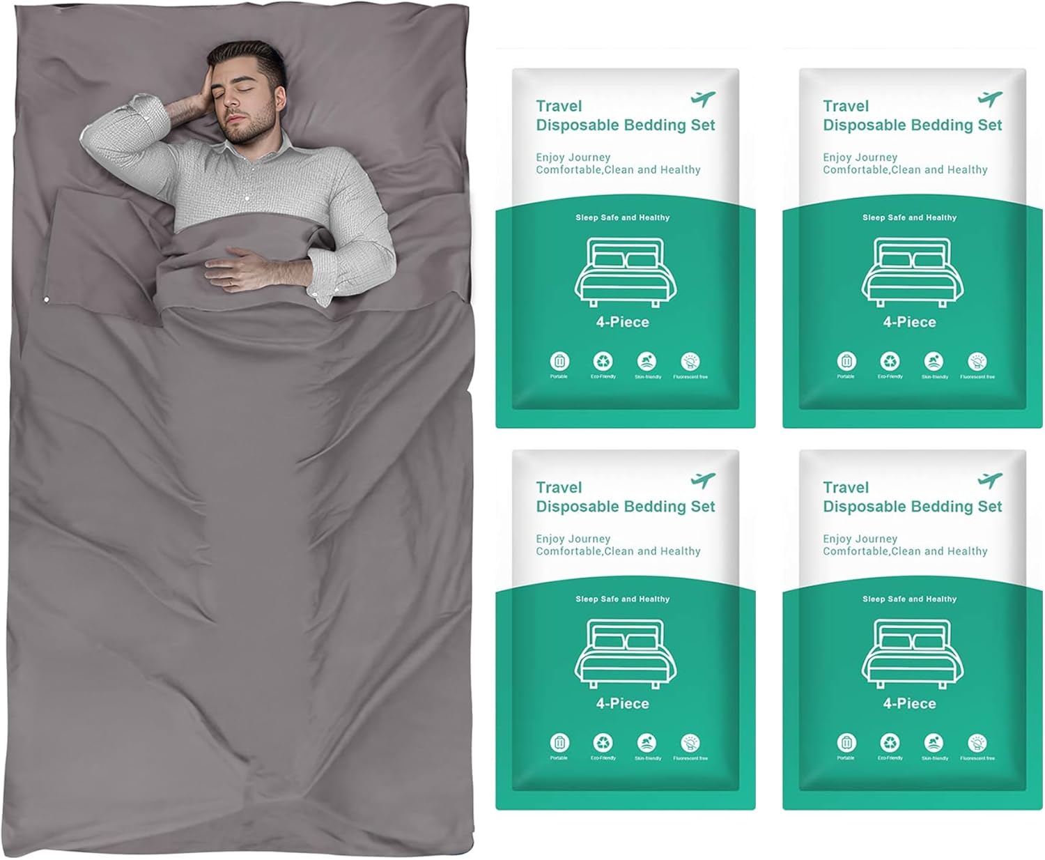 Sleeping Bag Liner & Disposable Bed Sheets