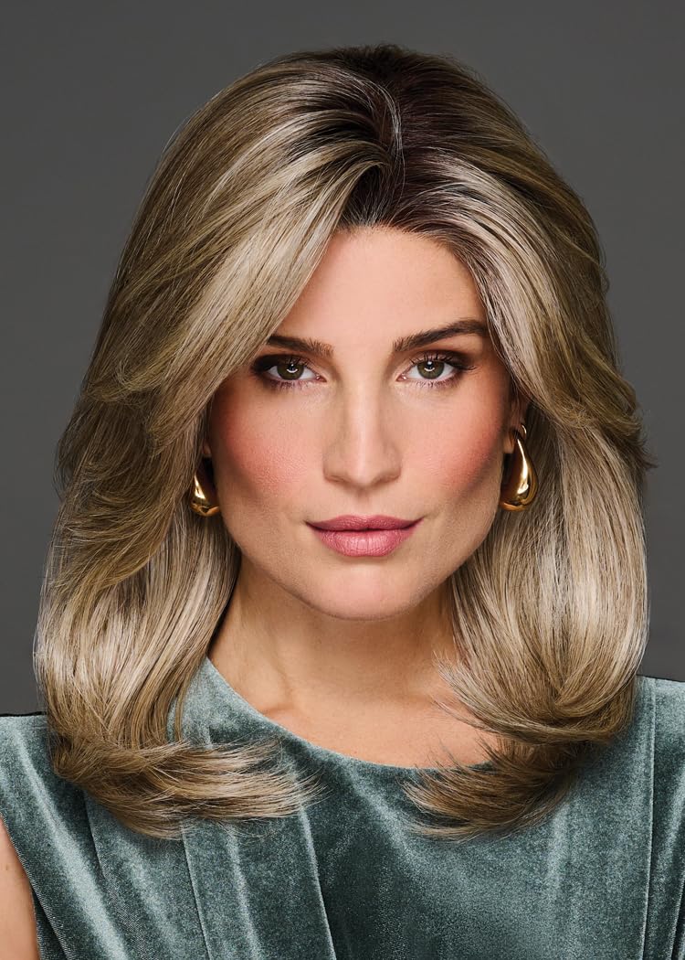 Gabor Full Finesse Designer Series Wig, Long Layered Style Average Cap Size by Hairuwear, GF51-61 Iced Granita