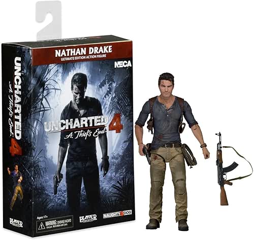 Uncharted – Ultimate Nathan Drake, Figura, 18 cm (NECA nec0nc44946)