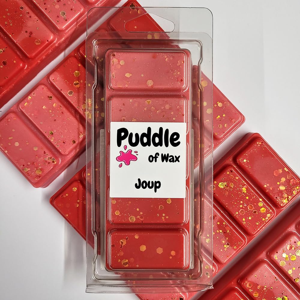 Puddle Of Wax Red - Joop Soy Wax Melt Snap Bar - 50G - Aftershave Scent - Vegan Friendly - Made In The Uk