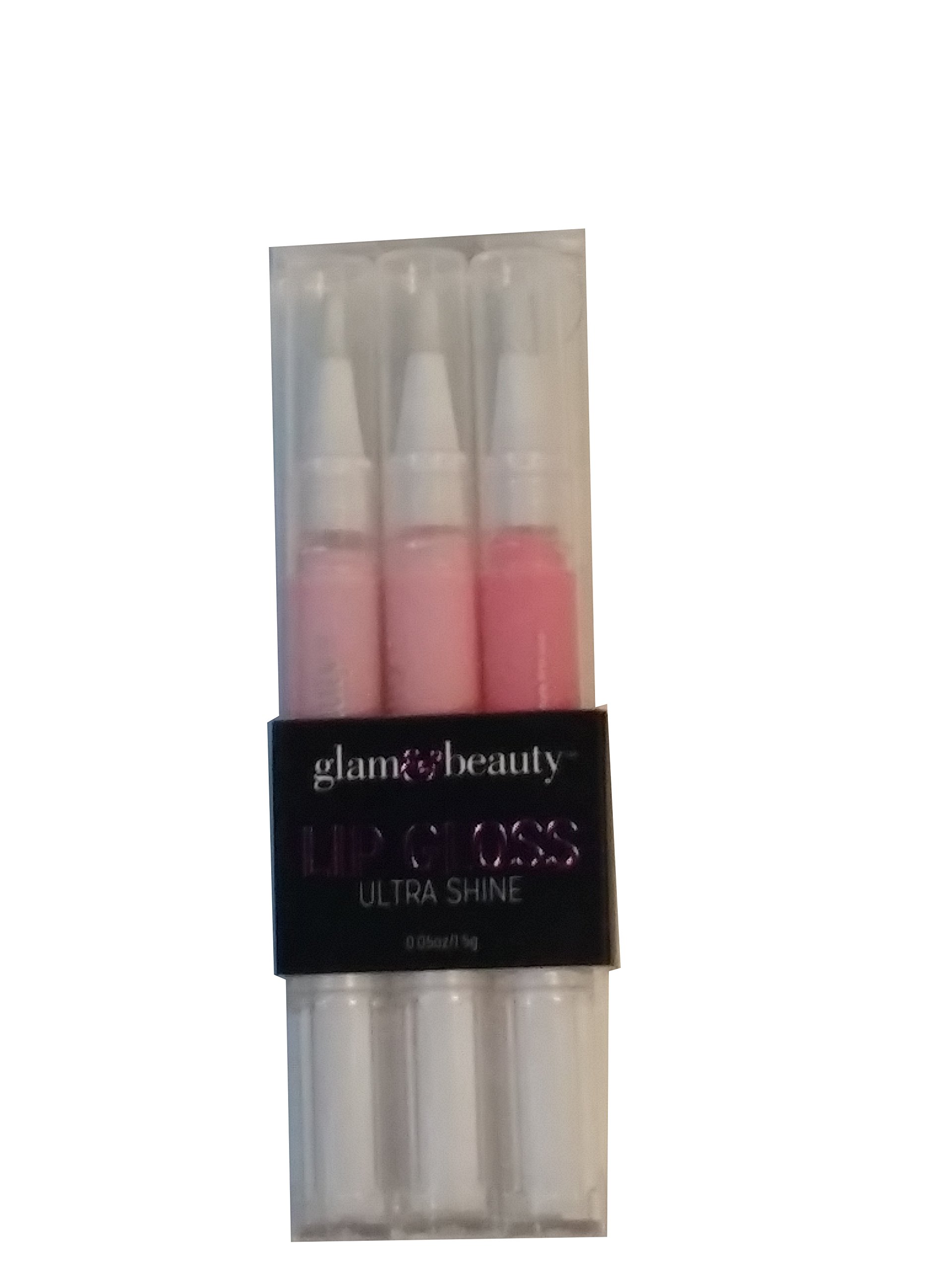 Glam Beauty Ultra Shine Lip Gloss 0 05 oz 3 count Pastel Pink