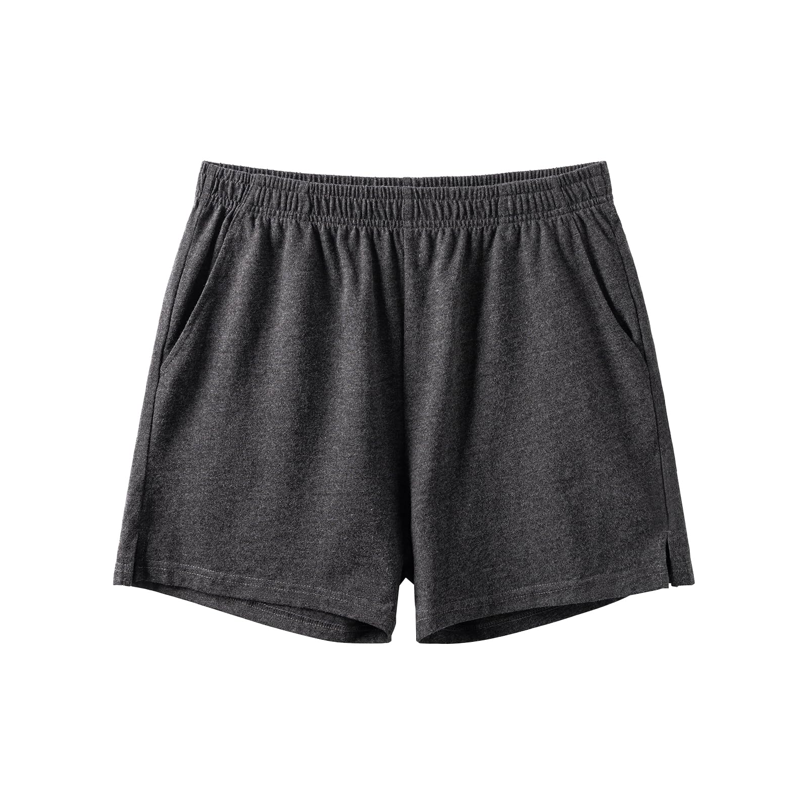 Mens Pyjama Shorts Cotton Lounge Sleep Shorts 4" Pajama Pants with Pockets-image-38