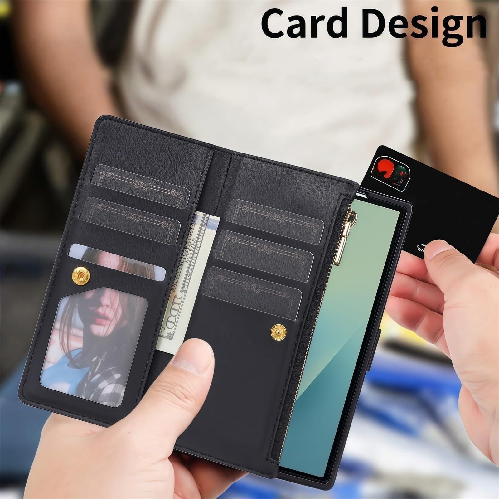 Custodia Per Samsung Galaxy Z Fold 8, Ultra Sottile Slot Schede Case