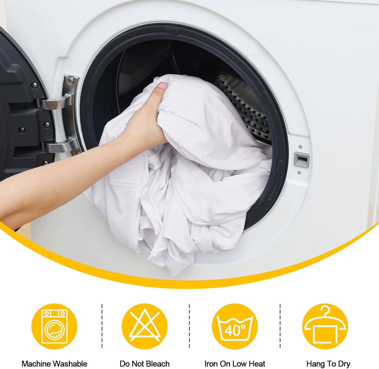 Smiry 2 Packs Fitted White Tablecloths, 6 Foot Rectangle Polyester Fabric Table Cloths, Washable Table Cover for Trade Show, Craft Show, Parties, Birthday, Wedding, 72 x 30 Inch - Image 7