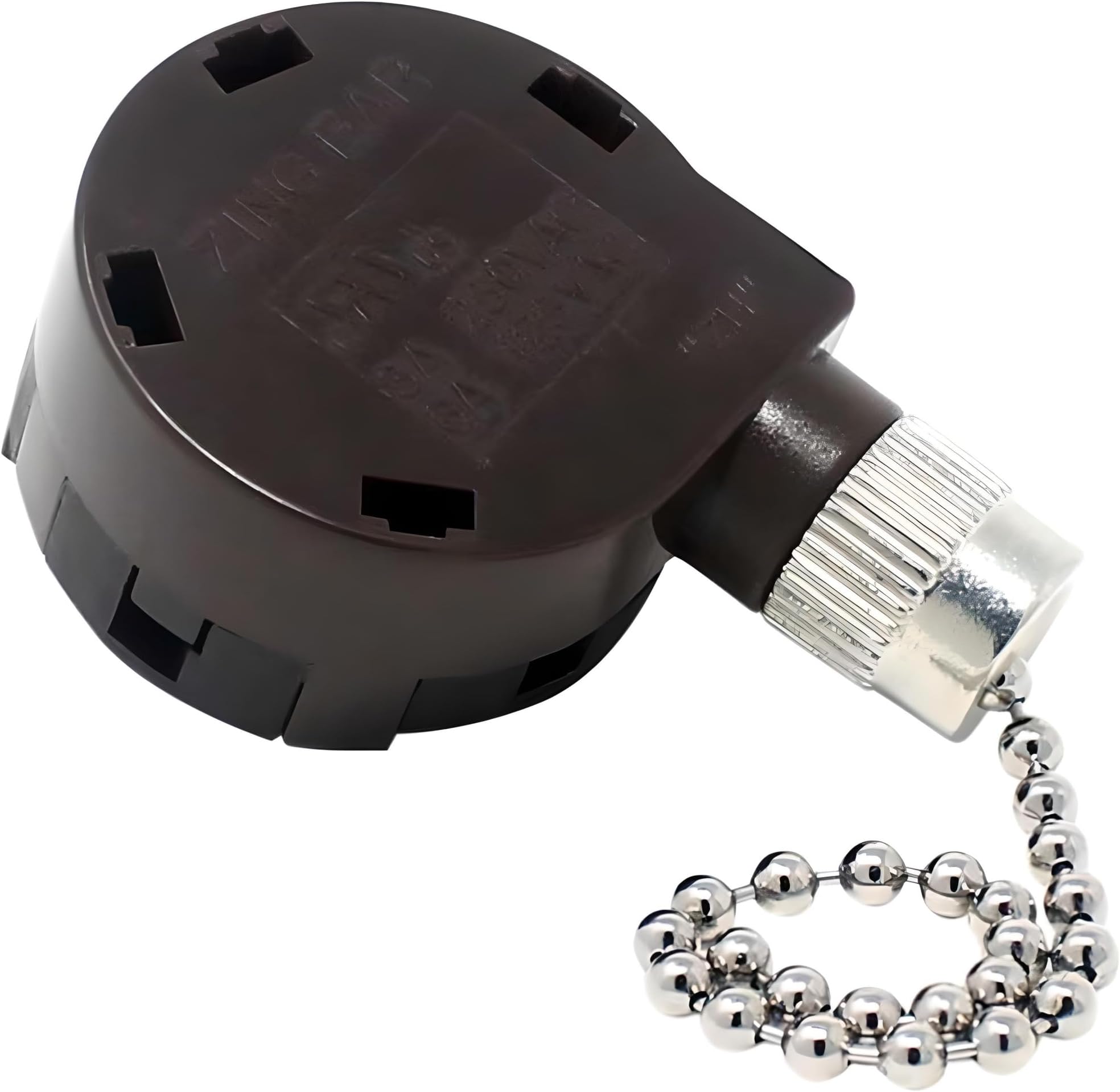 Zing Ear ZE-268S5 4 Speed 4 Way 5 Wire Rotary Speed Control Pull Chain Switch for Ceiling Fans - Nickel
