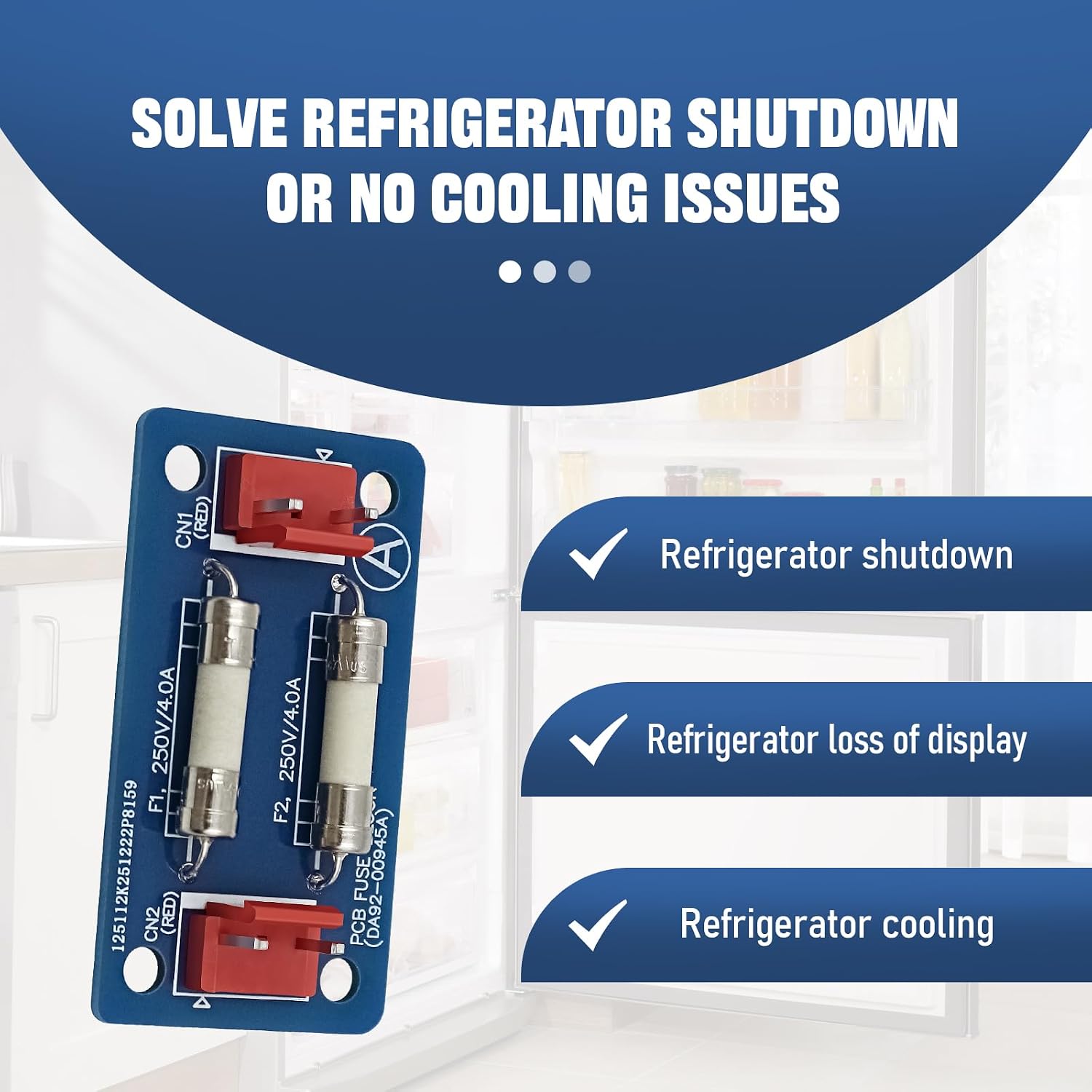 DA92-00945A Refrigerator PBA-Fuse Block Module Assembly | Compatible for Samsung Refrigerator Replaces 4961317 AP6803879 PS12591264 EAP12591264 thumbnail