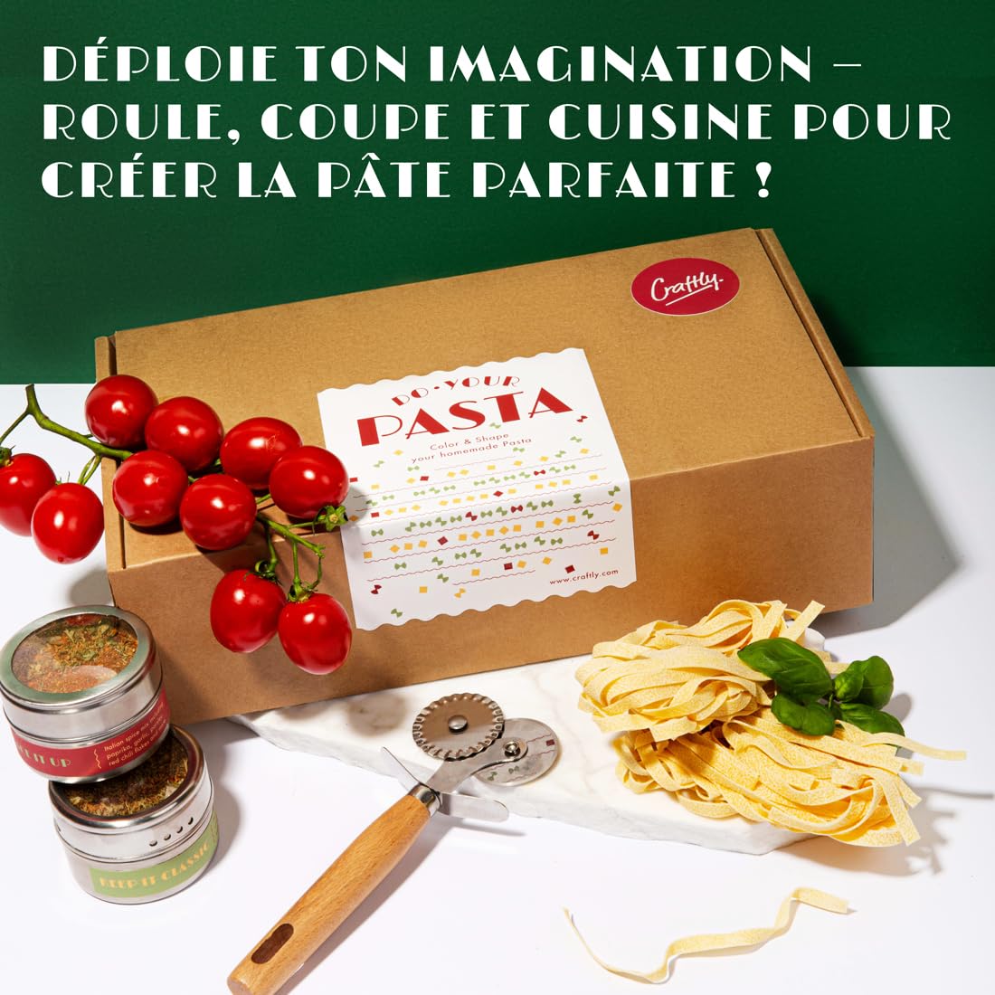 DO YOUR PASTA DIY Pasta Set zum Selbermachen | Gourmet Nudelset mit Zutaten & Rezepten | Geschenkidee für Hobbyköche, Anfänger & Foodies