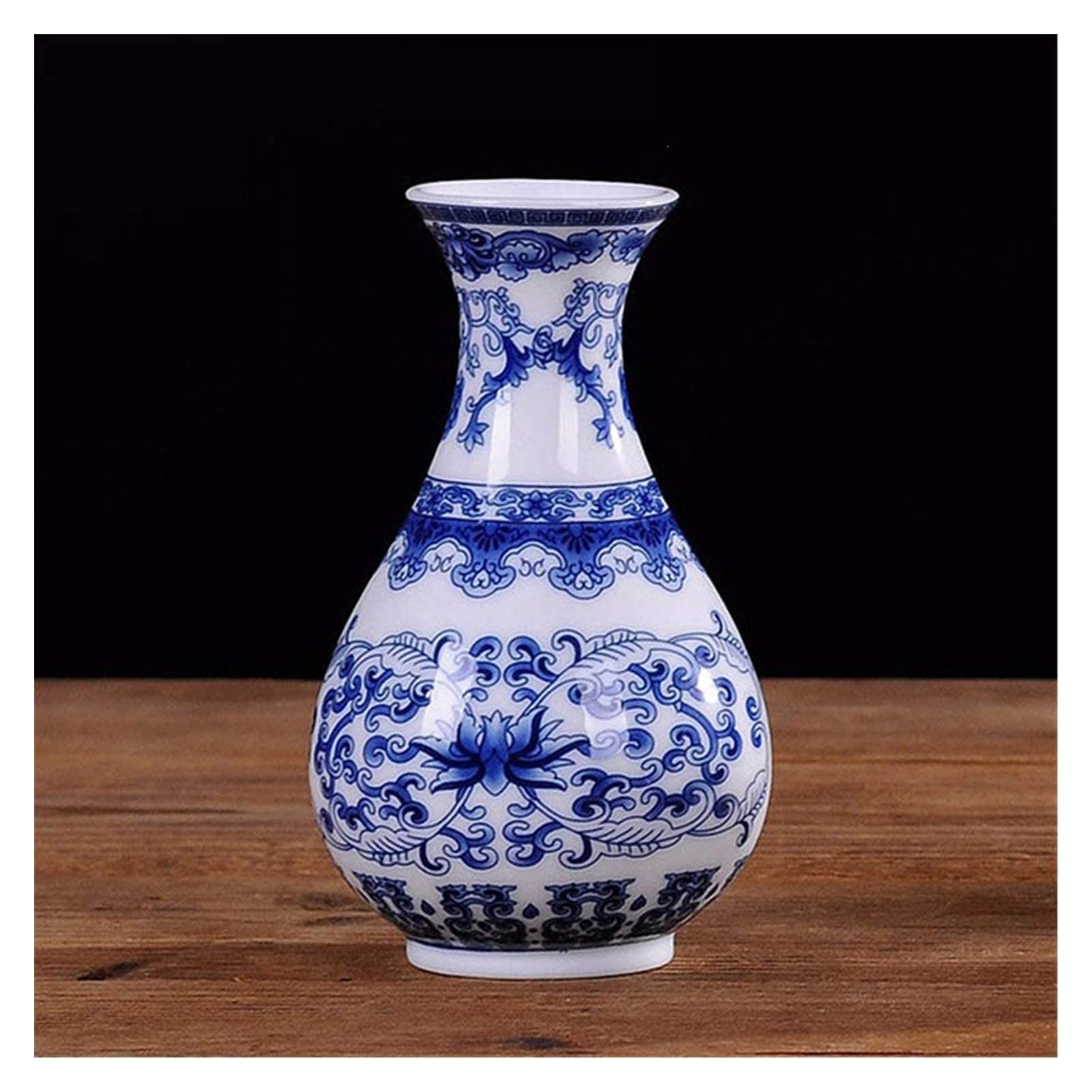 asdchZen Flower Vase Vintage Home Decor Ceramic Flower Vases For Homes Antitraditional Chinese Blue And White Porcelain Vase For Flowers Floral Vase