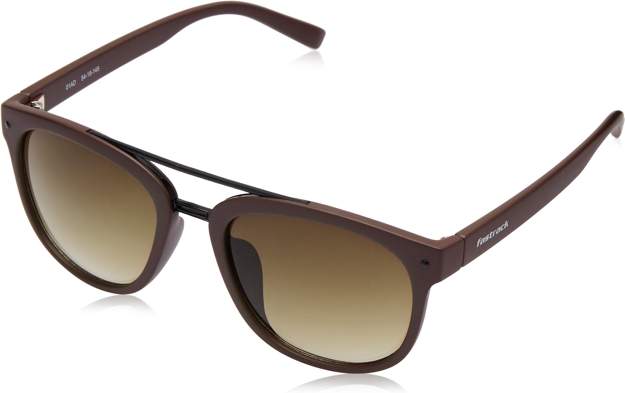 FastrackMen's Round sunglasses Brown Frame, Brown Lens (Free size) - Pack of 1