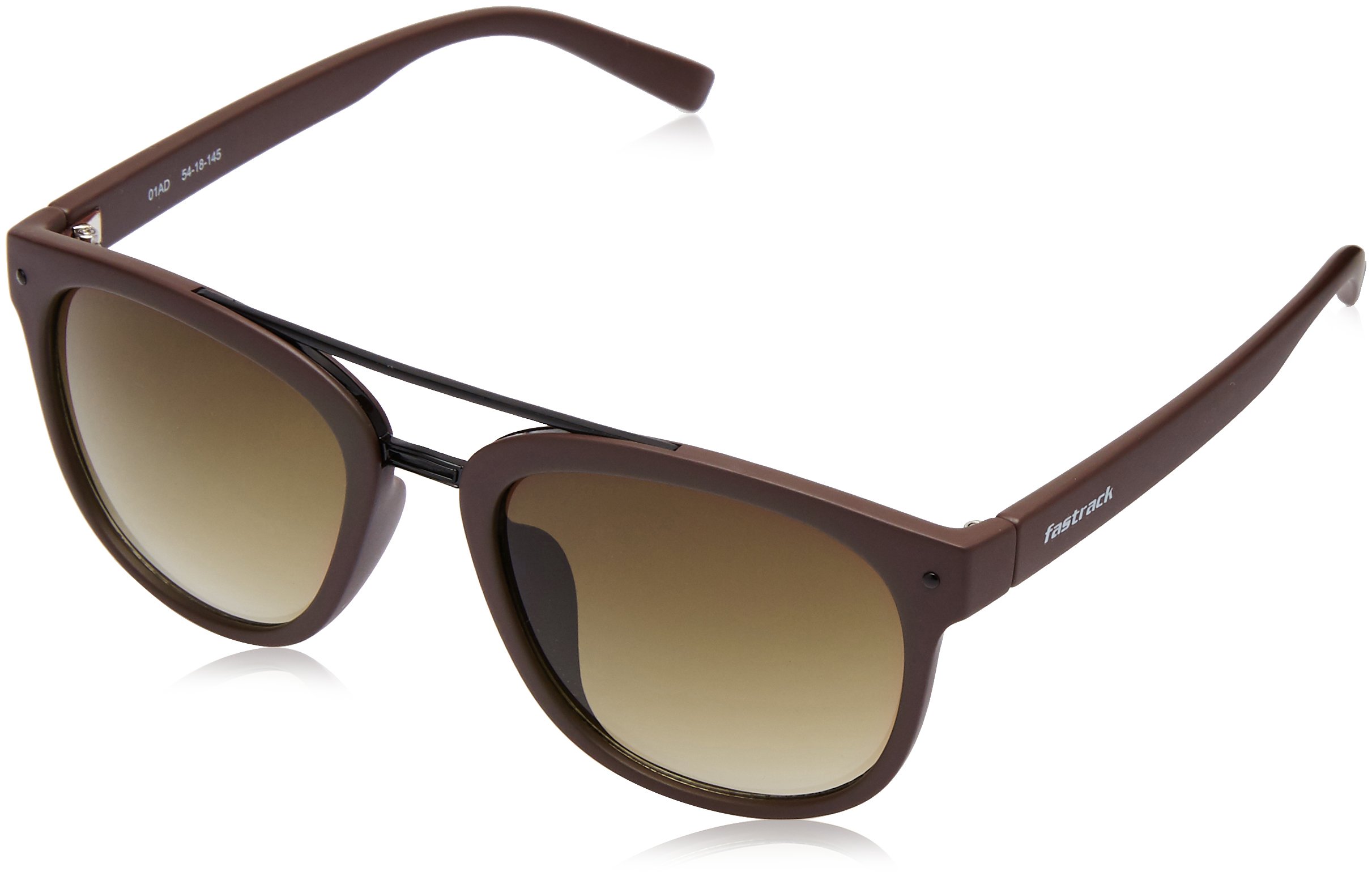 FastrackMen's Round sunglasses Brown Frame, Brown Lens (Free size) - Pack of 1