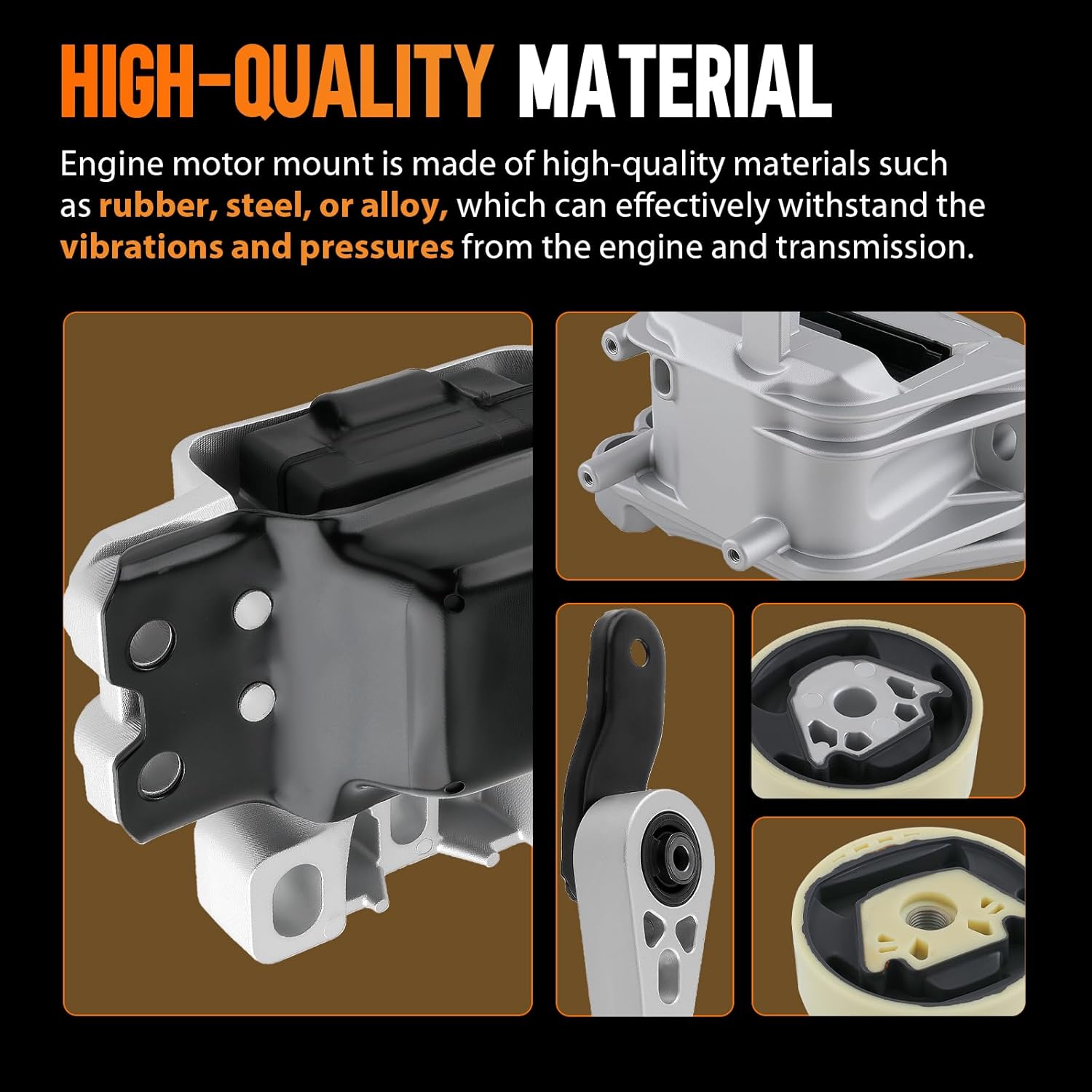 AUTOKAY Engine Motor Mounts & Transmission Mount 5PCS for Volkswagen Jetta 2005-2018 Engine Motor Transmission Mount