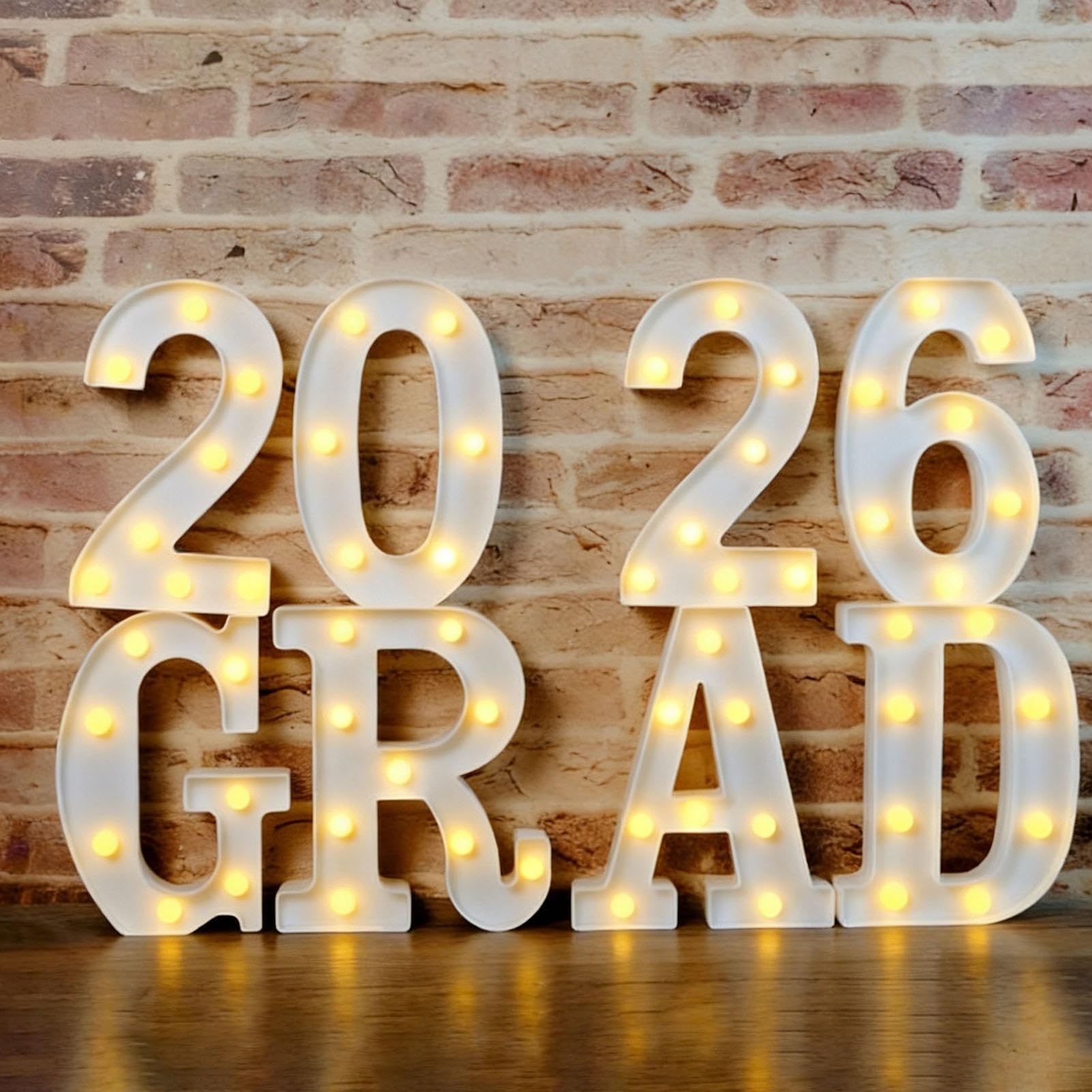 Decorazioni per Laurea 2026 Insegna luminosa a batteria | Decorazioni Scritte LED per Festa di Laurea per Interni/Esterni, Camera da , Tavolo
