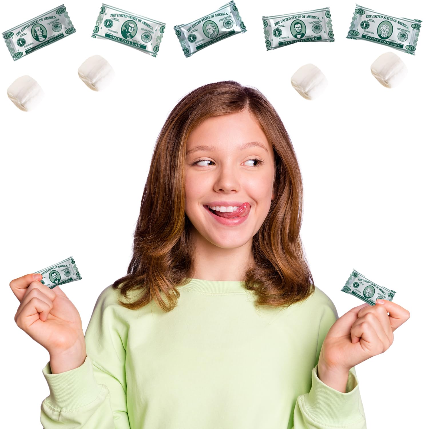 The Dreidel Company Money Buttermints, Mint Candies, After Dinner Mints, Butter Mint Candy, Fat-Free, Individually Wrapped (275 Pieces)