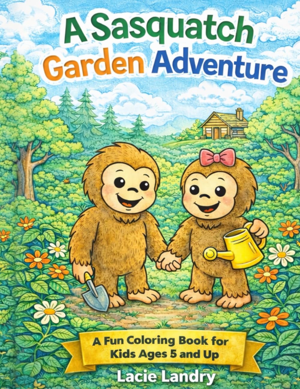 A Sasquatch Garden Adventure: Coloring Book Ages 5 and up