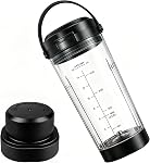 Portable Blender Replacement Cup, 18oz with 2-Piece Safety Lid (Leak-Proof Cap & Blade Guard), BPA-Free, for Personal Smoothie Blenders