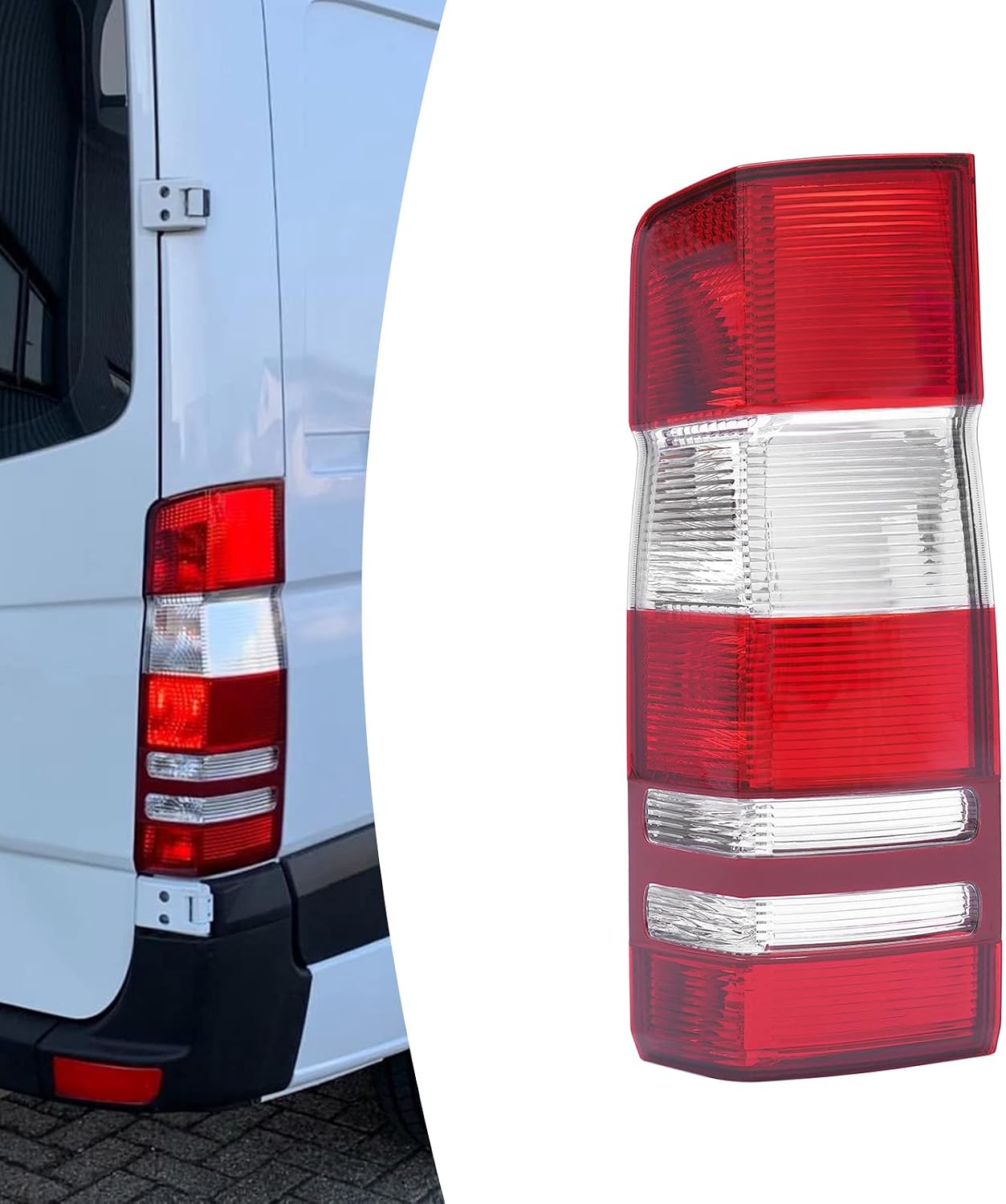 LOYALHEARTDY For 2007-2017Mercedes Sprinter 250 350 Halogen Tail Lights, Driver Side Tail Light Left Rear Lights (LH)